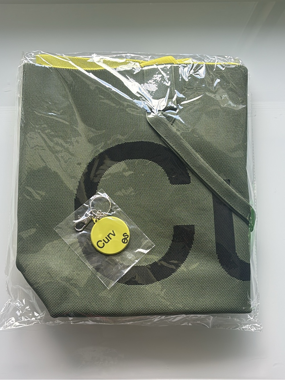 Curve By Sean Brown Tote ~ Olive Two Tone